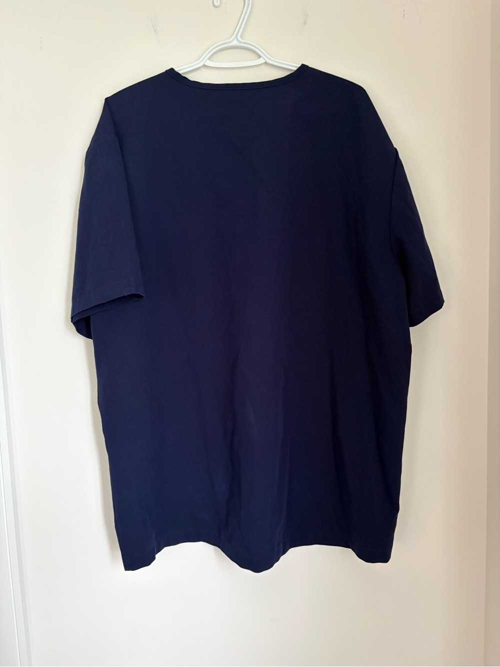 Figs Navy V-Neck Short Sleeve Scrub Women's Top with Chest Pocket XXL - Picture 5 of 6